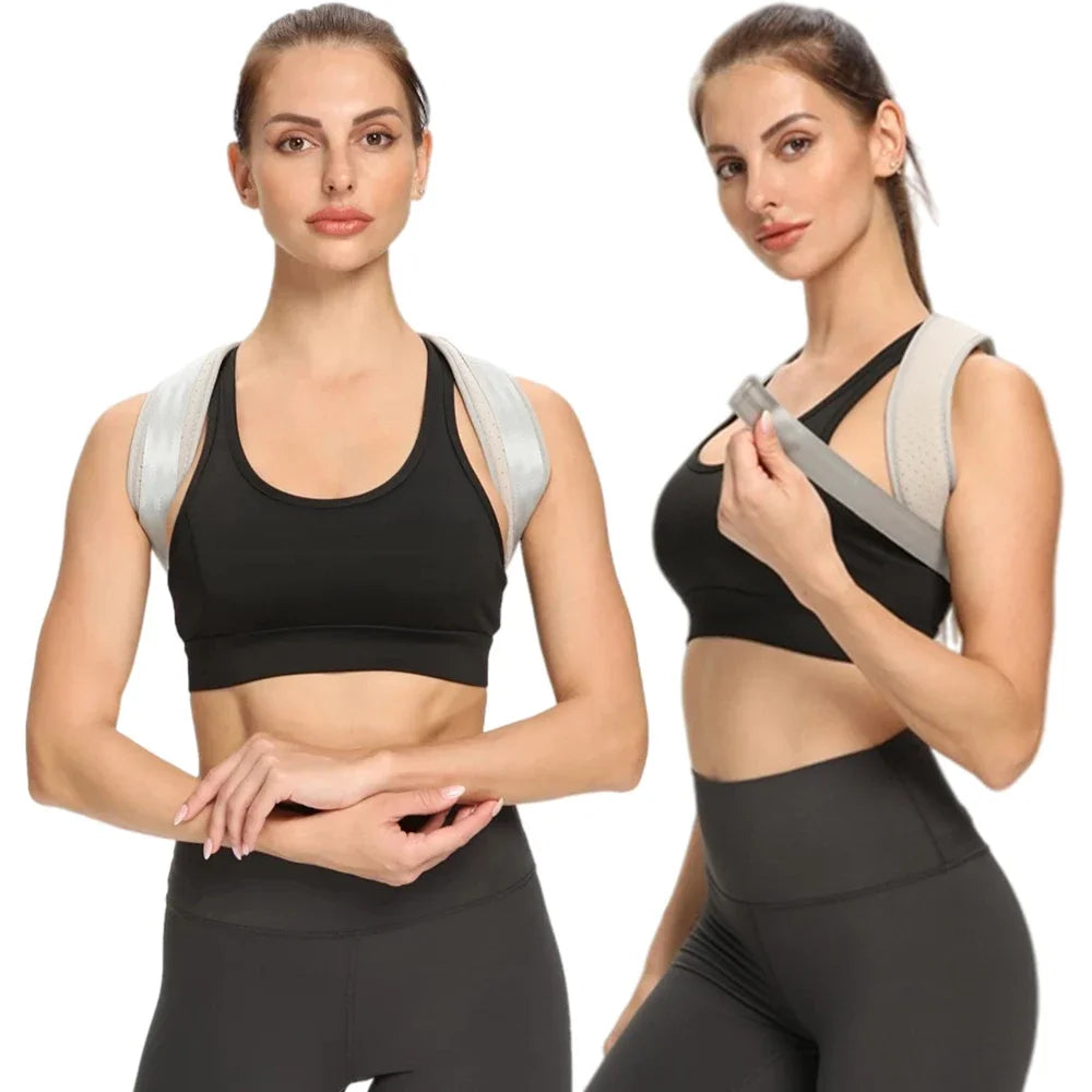Adjustable Posture Corrector Back Brace Comfortable Posture Trainer for Spinal Alignment & Posture Support Humpback Straightener